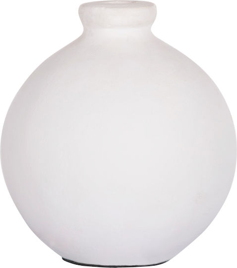 HomeMarkt Декоративна ваза Керамика Clayvon Бял 18x18x20см 1бр