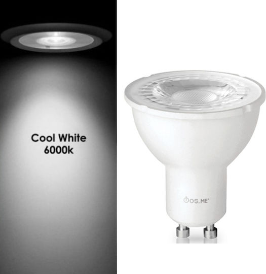 Fos me Λάμπα LED 7W για Ντουί GU10 και Σχήμα PAR16 Ψυχρό Λευκό 550lm