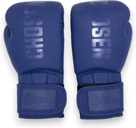 Chosen Boxing Gloves Made Of Synthetic Leather For Competition Blue