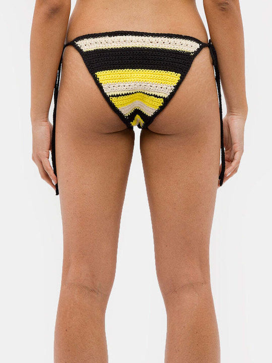 Ganni Bikini String with Ties Golden Kiwi