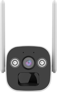 Powertech PT-1335 IP Surveillance Camera 4G Full HD+ 4MP Waterproof Battery Powered with Two-Way Communication and Lens 2.8mm