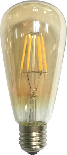 Diolamp LED Bulb 8W for Socket E27 and Shape ST64 Warm White 900lm Dimmable