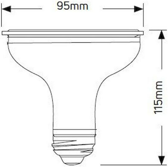 Geyer LED Bulb 11W 95mm for Socket E27 and Shape PAR30 Warm White 900lm