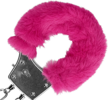 Shots Furry Metal Hand Χειροπέδες σε Ροζ Χρώμα