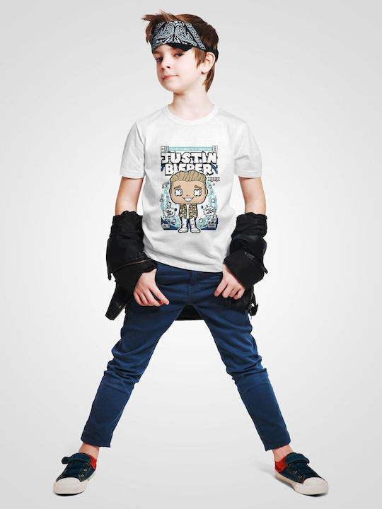 Kids' T-shirt White Justin Bieber