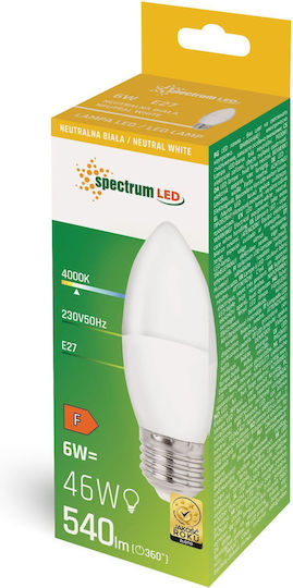 Spectrum Bec LED 6W pentru Soclu E27 Alb natural 540lm