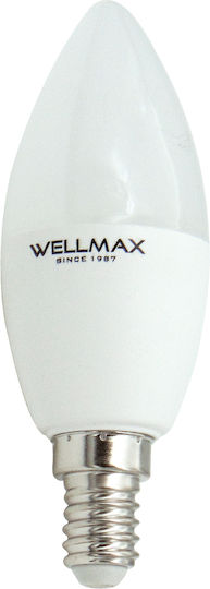 Wellmax LED Bulb 5W for Socket E14 and Shape C37 Cool White 400lm