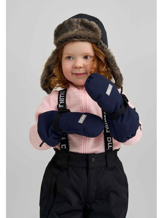 Kinder Beanie Pelzig Schwarz
