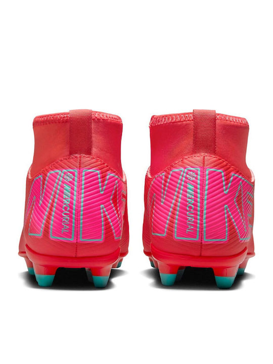 Mercurial Superfly 10 Club FG/MG Kids Soccer Cleats & Shoes Molded Red