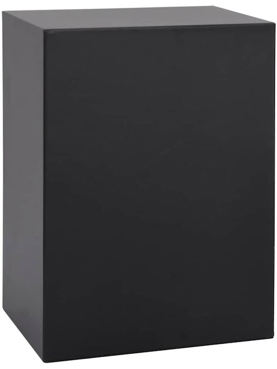 vidaXL Metallic Jewellery Box with Drawer Black 29x20.5x40.5cm