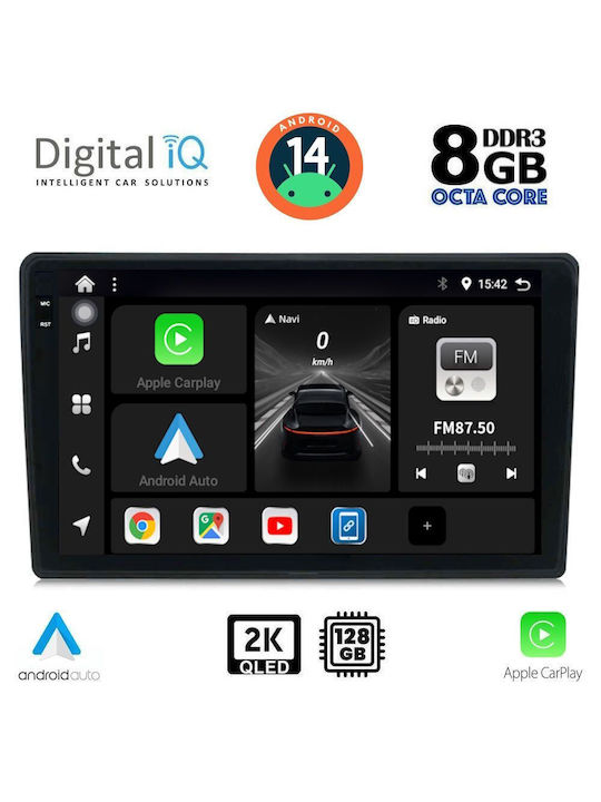 Digital IQ Car Audio System for Citroen C4 / DS4 2018 (Bluetooth/USB/AUX/WiFi/GPS/Apple-Carplay/Android-Auto) with Touch Screen 10"