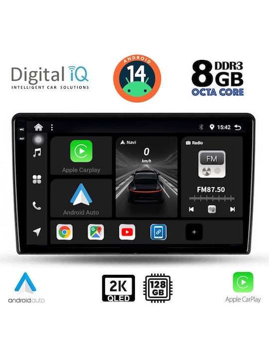 Digital IQ Car Audio System for Ford Fiesta 2018 (Bluetooth/USB/AUX/WiFi/GPS/Apple-Carplay/Android-Auto) with Touch Screen 10"