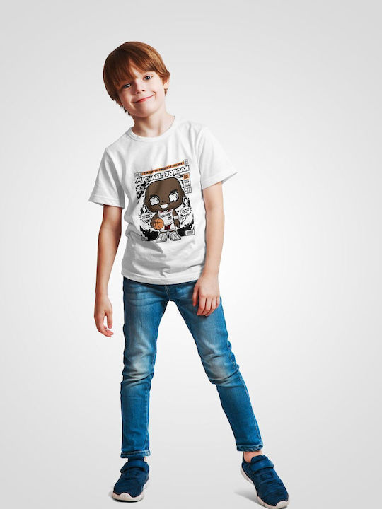 Παιδικό T-shirt White Michael Jordan