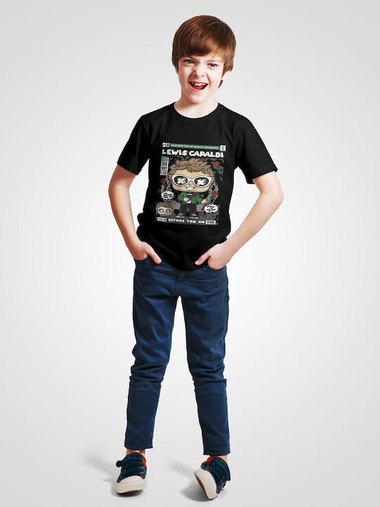 Kids' T-shirt Black Lewis Capaldi