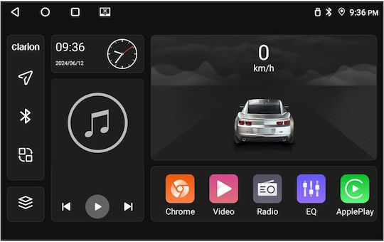 Clarion Car Audio System (Bluetooth/USB/WiFi/GPS/Apple-Carplay/Android-Auto) with Touch Screen 9"