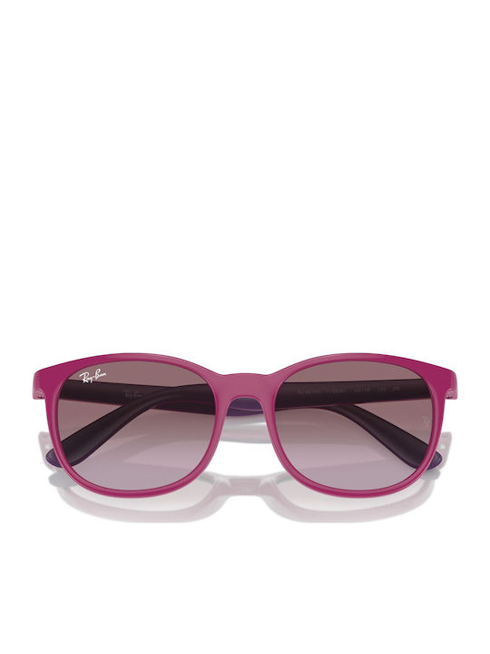 Ray Ban Square Kids Sunglasses with Polarized Lens Pink for 3-8 Years