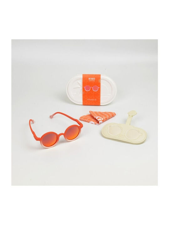 Kigo California Παιδικά Γυαλιά Ηλίου με Polarized Φακό Ροζ για 3-6 Ετών