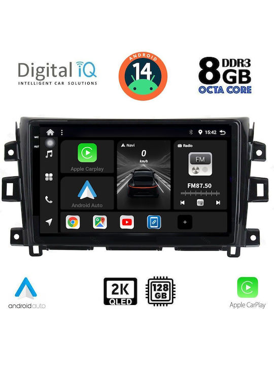 Digital IQ Car Audio System for Nissan Navara 2016 (Bluetooth/USB/AUX/WiFi/GPS/Apple-Carplay/Android-Auto) with Touch Screen 9"