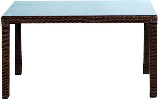 Masă Valentia 160x90x74buc Cappuccino