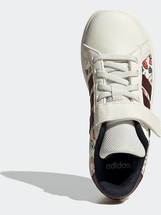 Grand Court 2.0 EL C Kinder Sneaker mit Klettverschluss Weiß