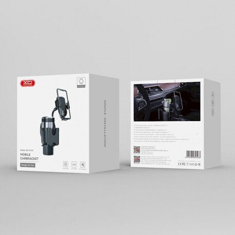 XO Car Mobile Mount with Adjustable Hooks Black