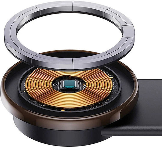 Baseus C02 Pro Car Mobile Mount with Magnet and Wireless Charging Black
