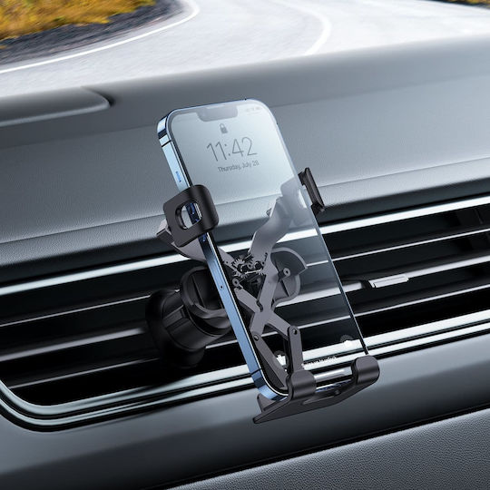 Baseus Car Mobile Mount with Adjustable Hooks Black