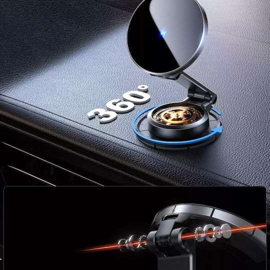 Joyroom Jr-zs408 Suport Auto Pentru Telefon Mobil 4.7" - 7" cu Magnet și Încărcare Wireless MagSafe Neagră