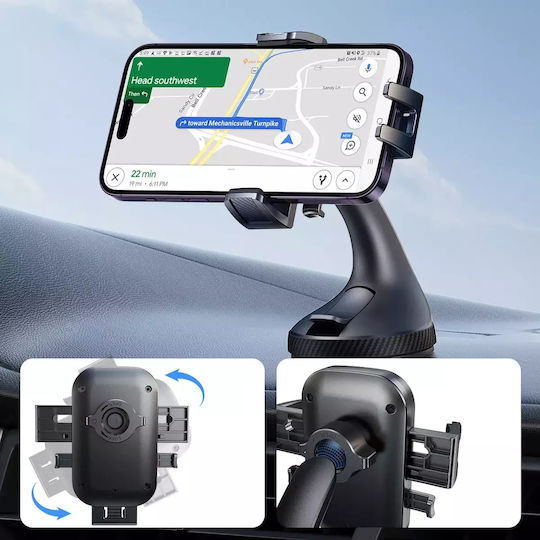 Joyroom Car Mobile Mount with Adjustable Hooks Black