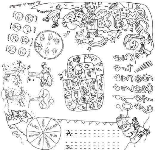 Kindertisch zum Malen Weiß DB Kids