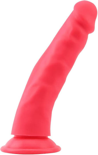 Realistisches Dildo mit Hoden und Saugnapf Rot 22.5cm