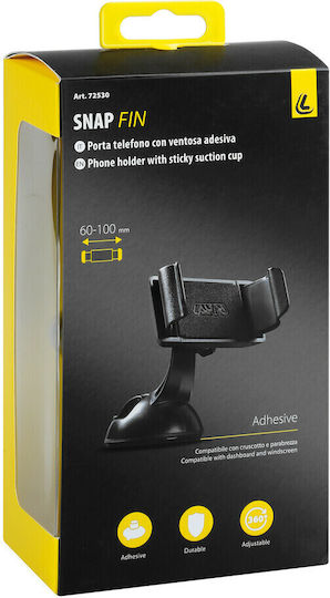 Lampa Snap Fin Car Mobile Mount with Adjustable Hooks Silver 72530