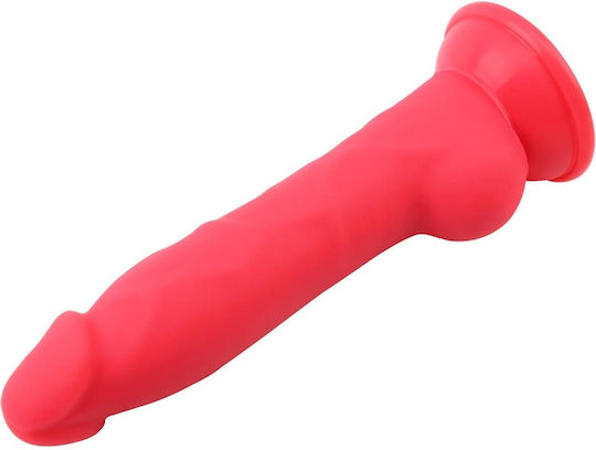 Realistisches Dildo mit Hoden und Saugnapf Rot 22.7cm