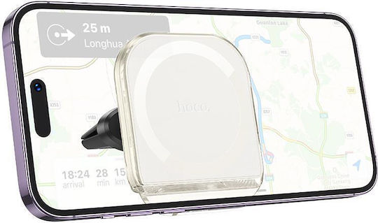 Hoco Suport Auto pentru Telefon cu magnet Albă