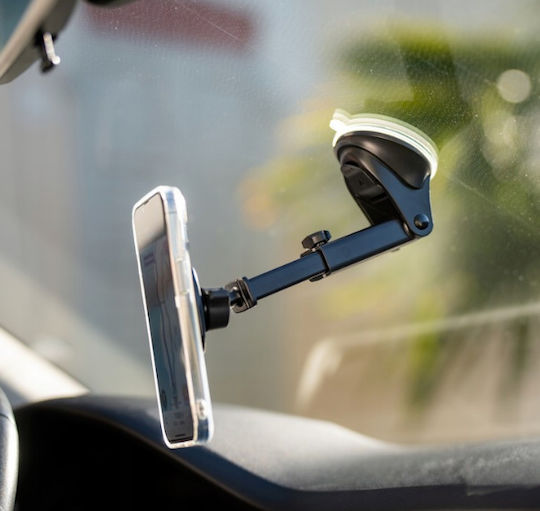 Spacecase Sc10 Dashboard - Windshield Magnetic Car Holder - Universal Μαγνητική Βάση Κινητών Με Βεντούζα - Ρυθμιζόμενο Βραχίονα Για Ταμπλό / Παρμπρίζ Αυτοκινήτου - Black (5905719039035) 118773