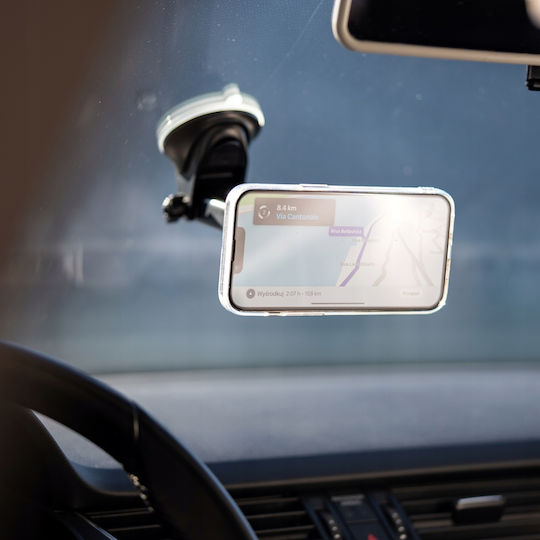 Spacecase Sc10 Dashboard - Windshield Magnetic Car Holder - Universal Μαγνητική Βάση Κινητών Με Βεντούζα - Ρυθμιζόμενο Βραχίονα Για Ταμπλό / Παρμπρίζ Αυτοκινήτου - Black (5905719039035) 118773