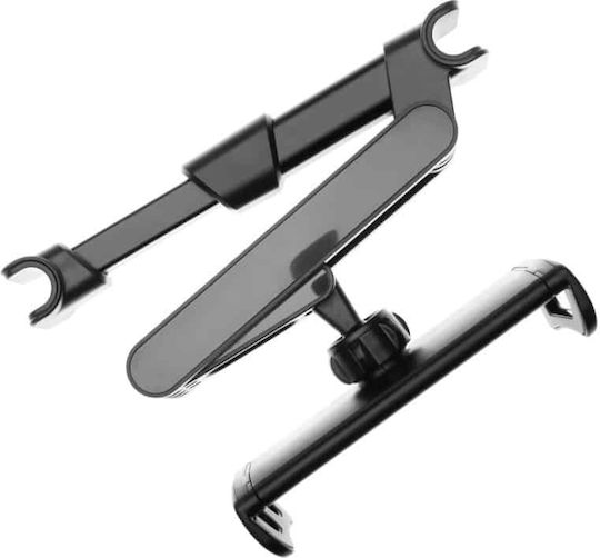 Fixed Car Mobile Mount with Adjustable Hooks Black