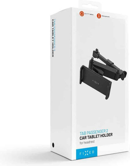 Fixed Car Mobile Mount with Adjustable Hooks Black