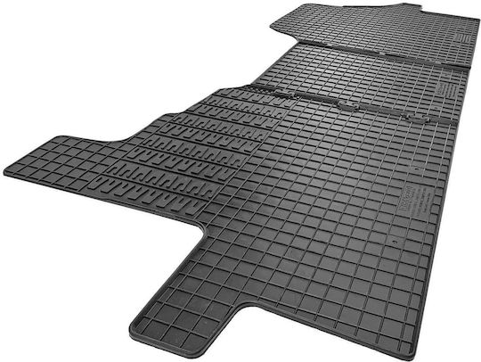 Cik Set of Front and Rear Mats 3pcs for Citroen Jumper 2006-2014 Black