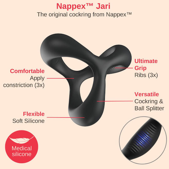 Cockring Nappex Jari Premium Cockrings 10 Languages