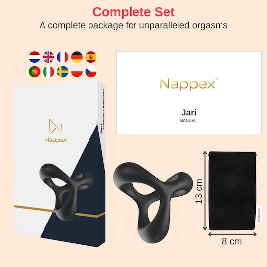 Cockring Nappex Jari Premium Cockrings 10 Languages