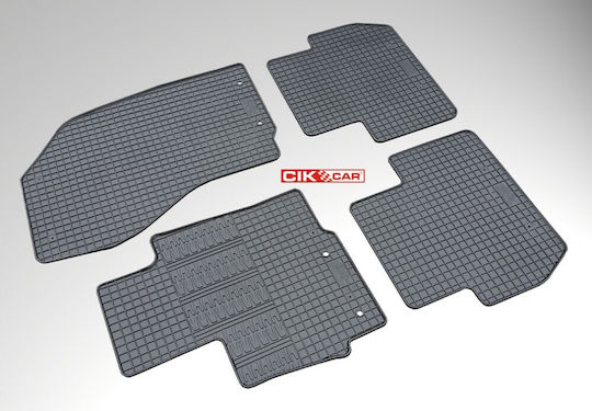 Cik Σετ Μπροστινά και Πίσω Πατάκια 4τμχ για Citroen C4 Aircross 2010+ Μαύρα