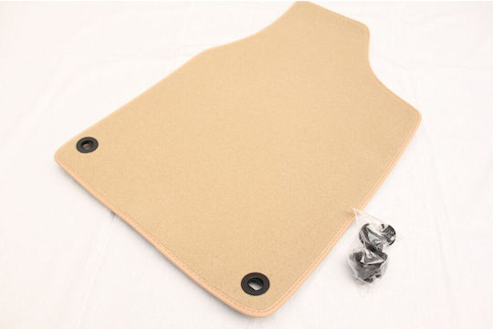 Set of Front and Rear Mats 4pcs for Seat Alhambra Volkswagen Sharan Ford Galaxy 1995-2005 Beige
