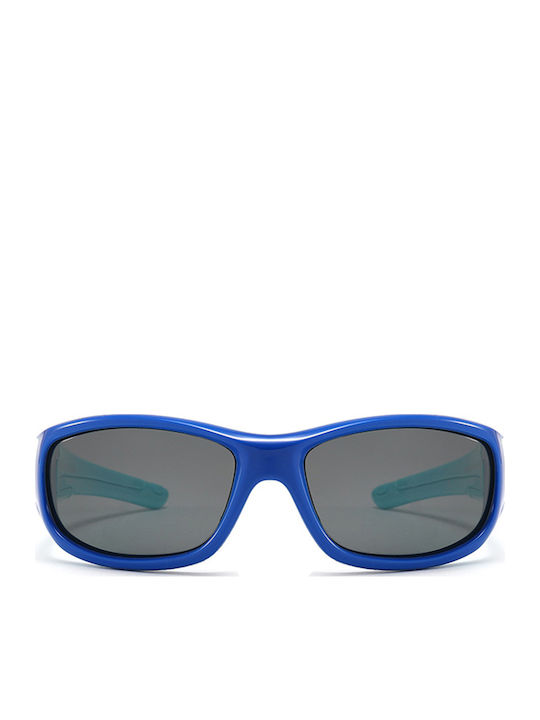 Techsuit Sonnenbrille Polarisiert 800-c28 Sport Typ Flexibel Kinder Zwischen 3-12 Jahren Dunkelblau Himmelblau