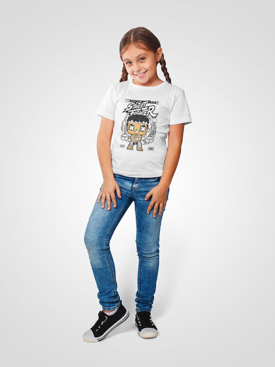 Kinder-T-Shirt White Ryu