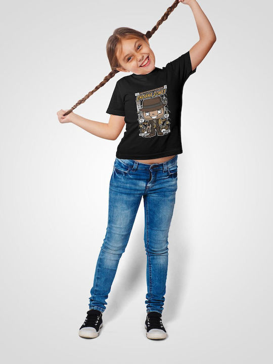 Kids' T-shirt Black Indiana Jones