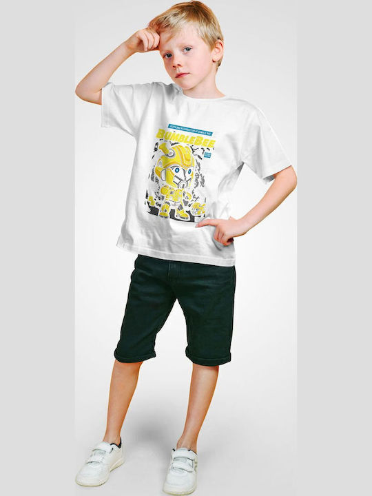 Παιδικό T-shirt White Bumble Bee