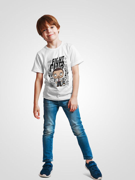 Kids' T-shirt White Tyler Durden FIght Club