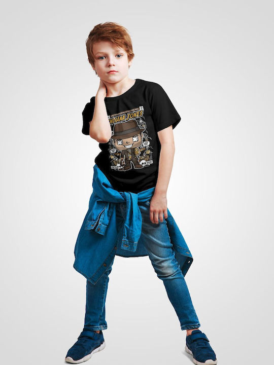 Kids' T-shirt Black Indiana Jones