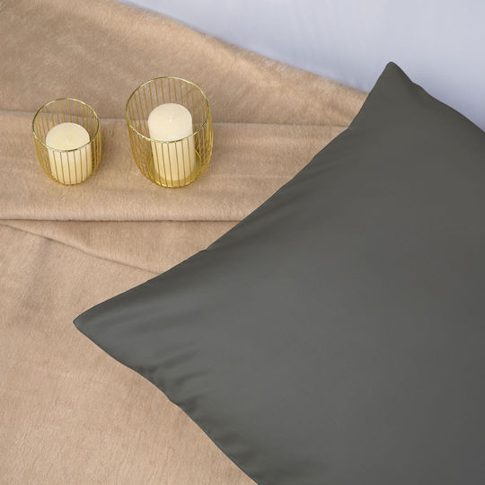 Darymex Μαξιλαροθήκη Dark Gray 70x80εκ.